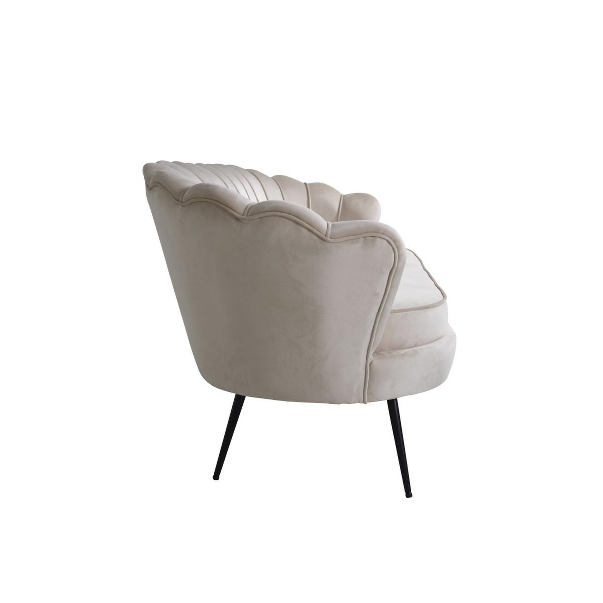 Voir la diapositive 4 : Paris Prix Canapé 3 places en velours  calais  180cm beige