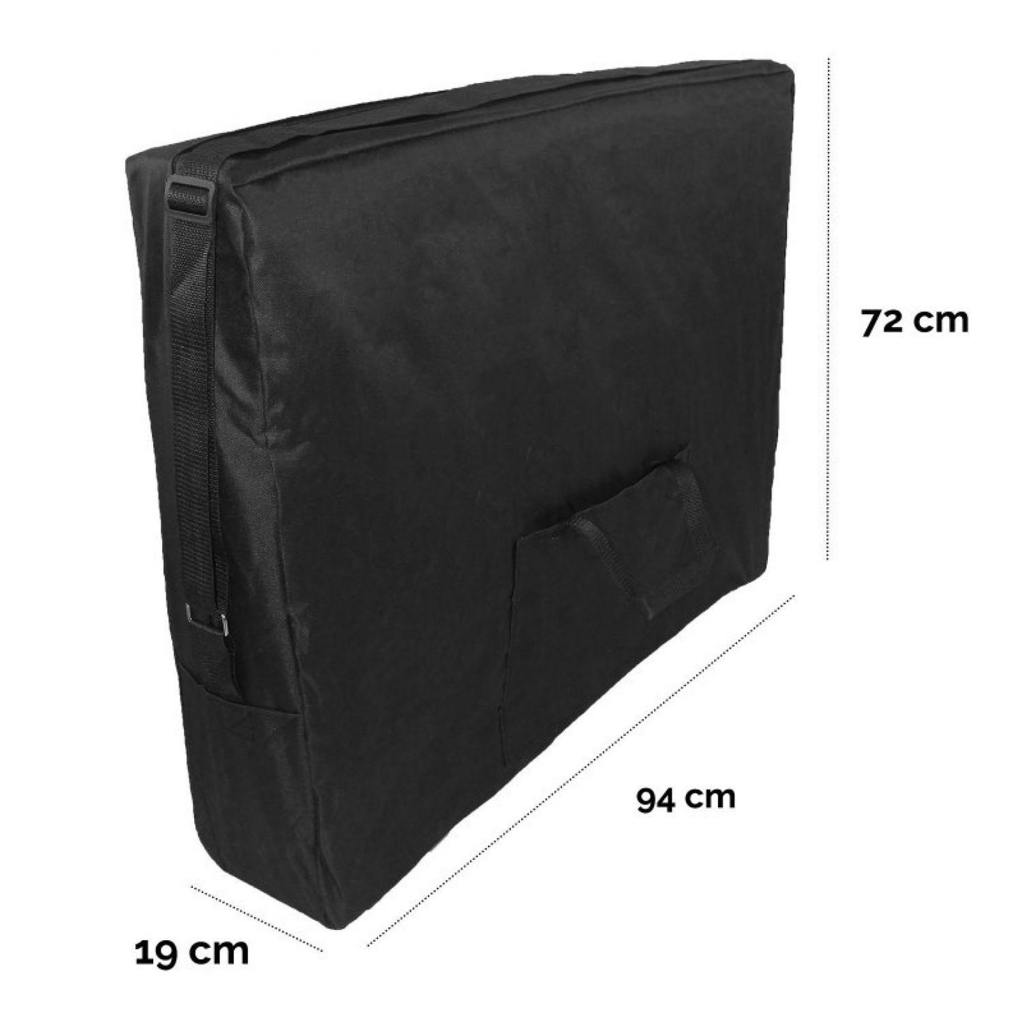 Voir la diapositive 3 : VIVEZEN Housse de transport noire à roulettes pour table de massage