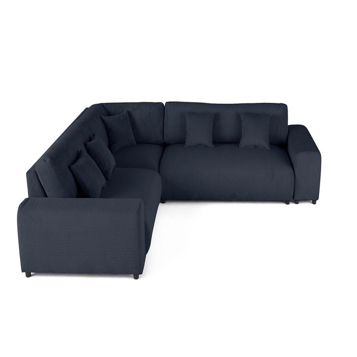LISA DESIGN Garance - canapé modulable d'angle gauche - 5 places - en velours côtelé