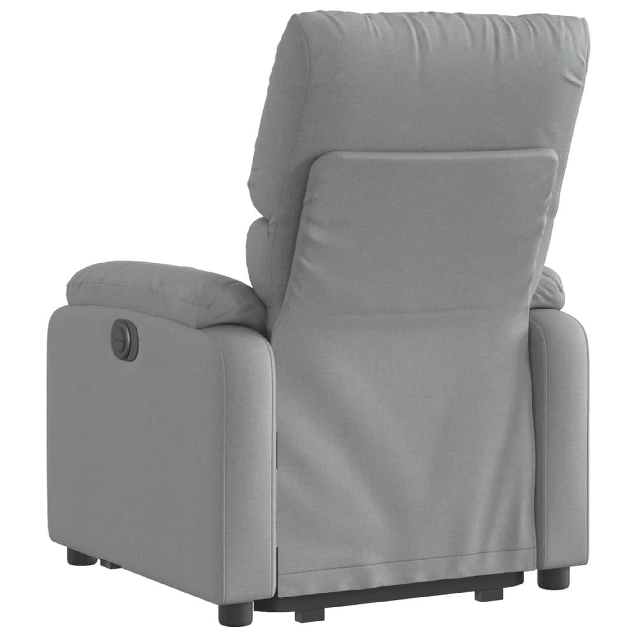 Voir la diapositive 5 : VIDAXL Fauteuil inclinable electrique gris clair tissu