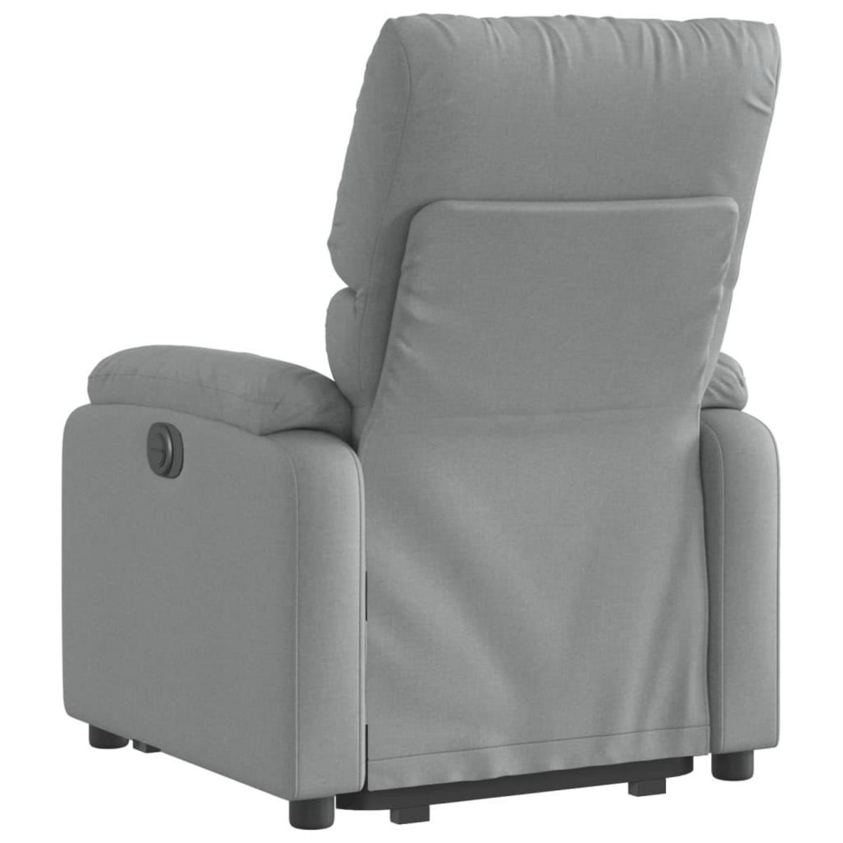 VIDAXL Fauteuil inclinable electrique gris clair tissu