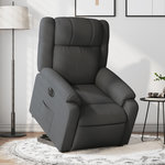 VIDAXL Fauteuil inclinable electrique gris fonce tissu