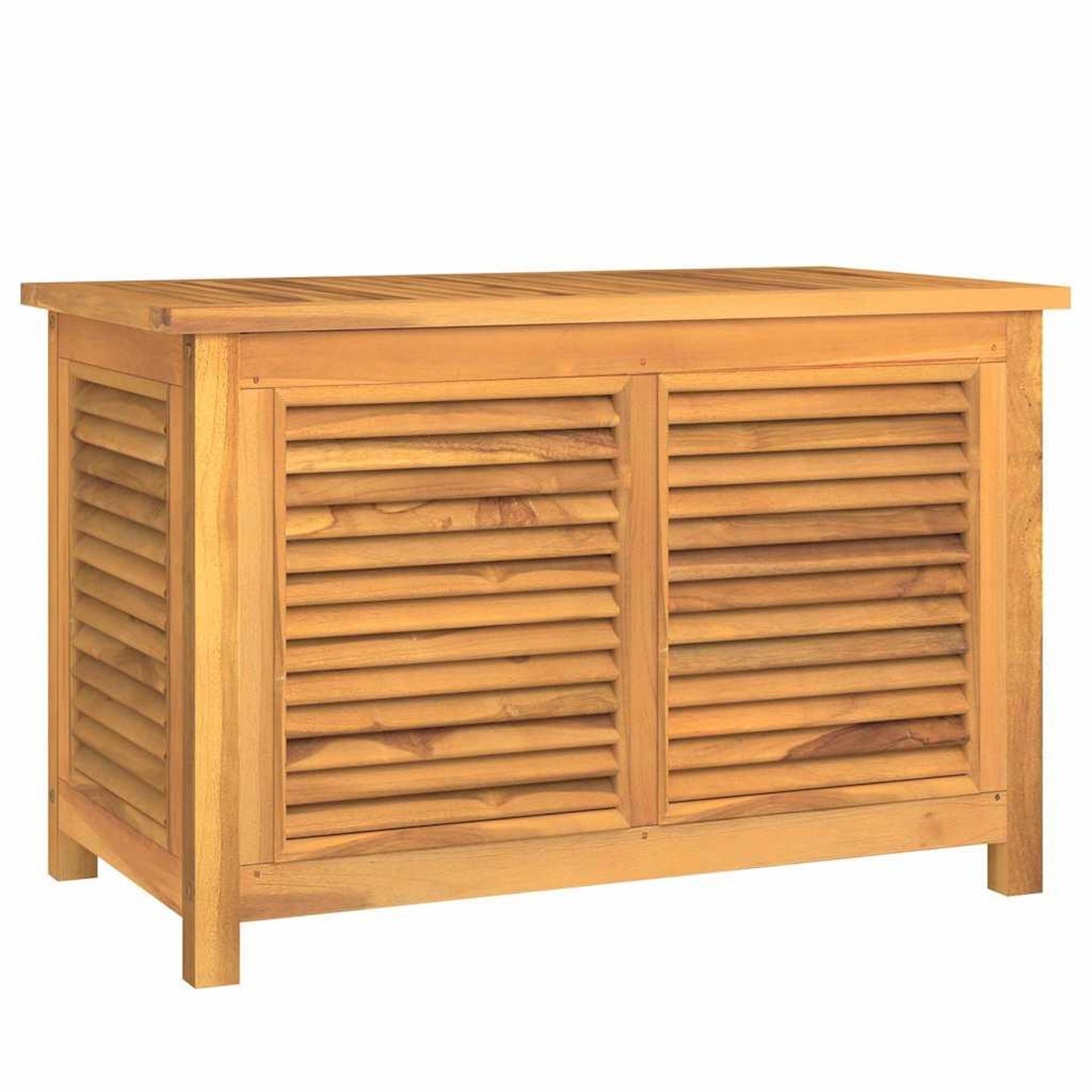 Voir la diapositive 2 : VIDAXL Boîte de rangement de jardin et sac 90x50x58cm bois massif teck