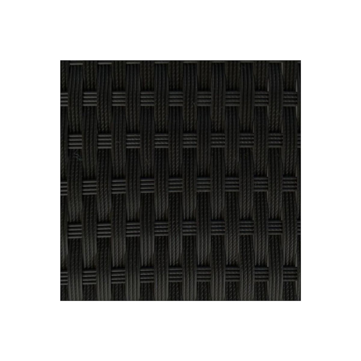 Paris Prix Salon de Jardin en Résine Tressée  Portofino  82cm Gris & Noir