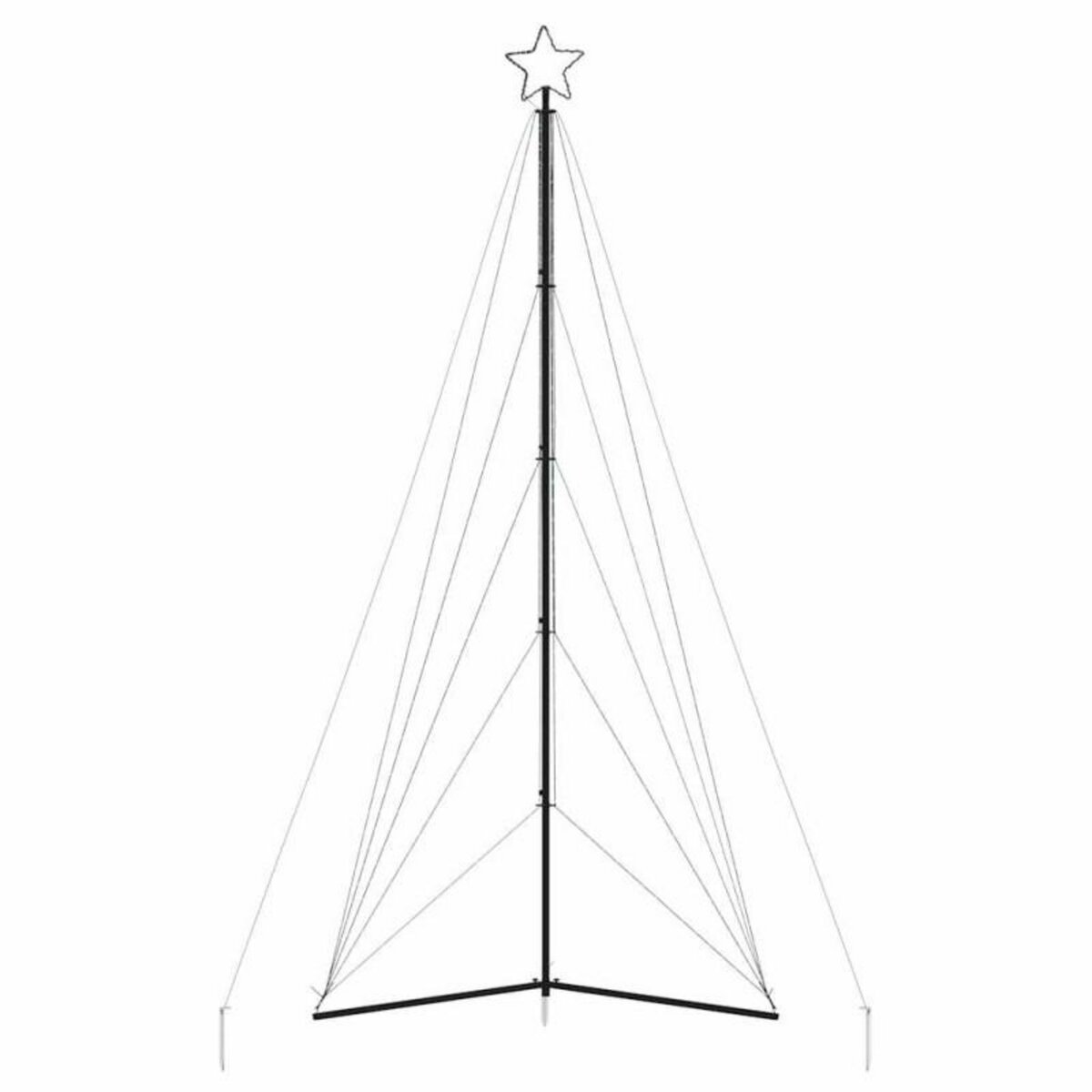 VIDAXL Guirlande de sapin de Noël 615 LED bleu 404,5 cm