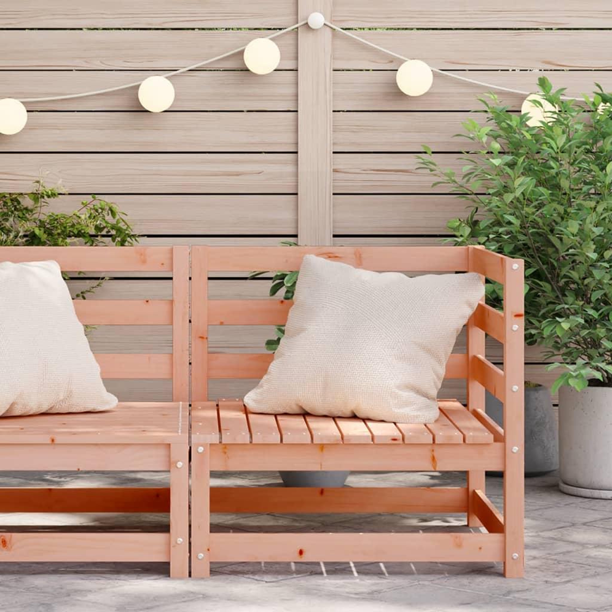 Voir la diapositive 3 : VIDAXL Canape d'angle de jardin 70x70x67 cm bois massif douglas