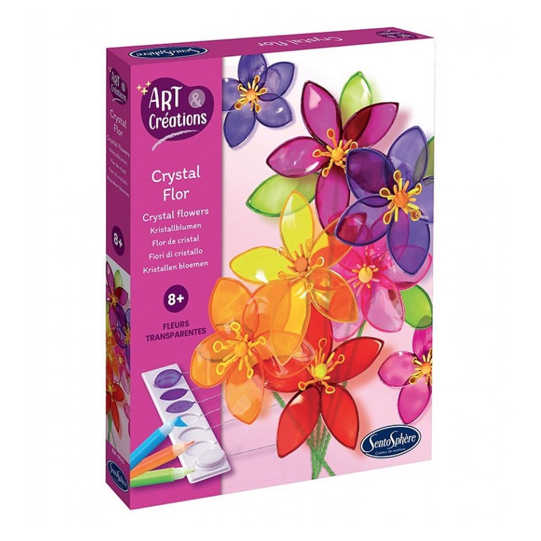 Sentosphere Crystal Flor - Art et creations - Fleurs transparentes