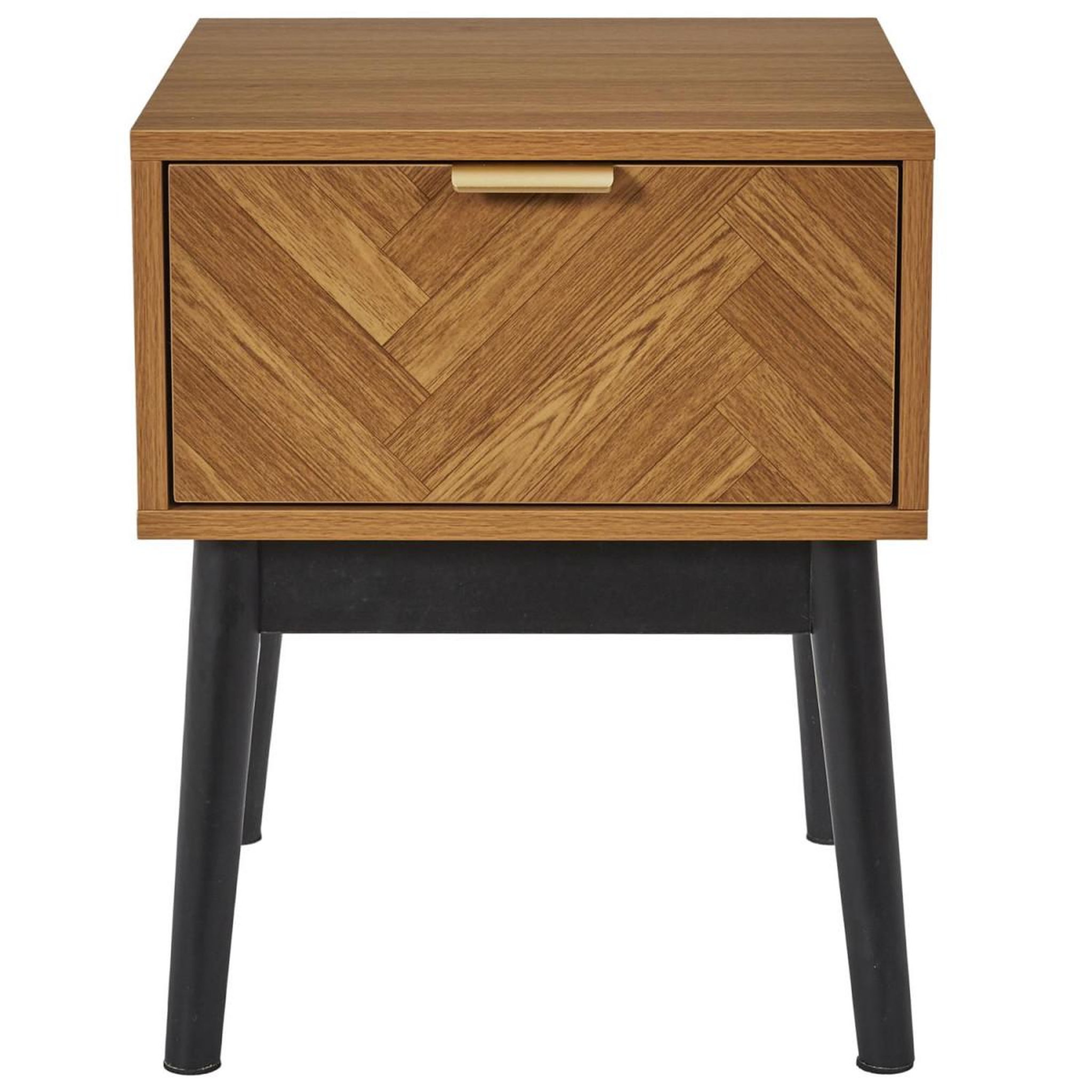 Voir la diapositive 2 : The Home Deco Factory Table de chevet design  felix  50cm marron