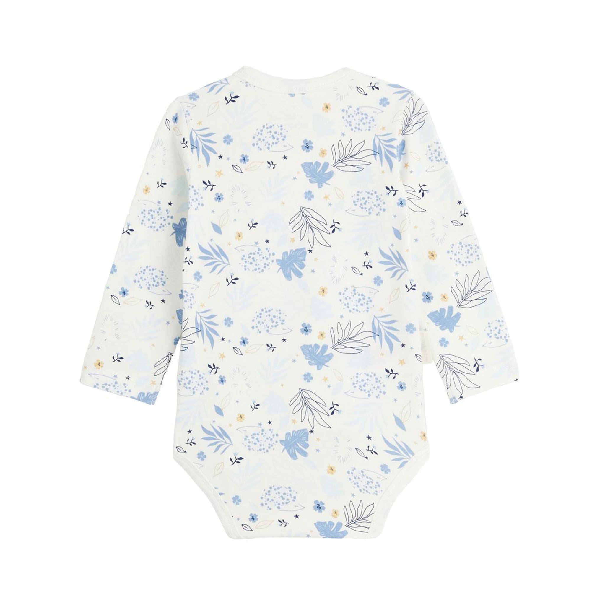 Voir la diapositive 3 : Petit Béguin Lot de 2 bodies bébé manches longues ouverture croisée Luna