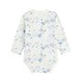 Voir la diapositive 3 : Petit Béguin Lot de 2 bodies bébé manches longues ouverture croisée Luna