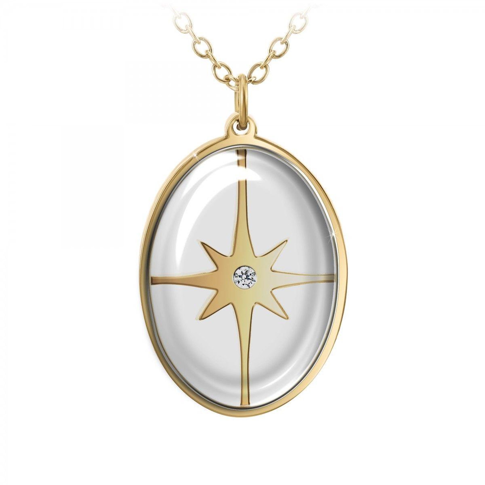 SC BOHEME Collier par SC Bohème orné d'un véritable diamant blanc