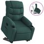 Voir la diapositive 2 : VIDAXL Fauteuil inclinable vert fonce tissu