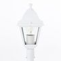 Voir la diapositive 6 : BRILLIANT Lampadaire extérieur - BRILLIANT - NISSIE - Blanc - Métal/Verre - 1xE27 60W - IP44