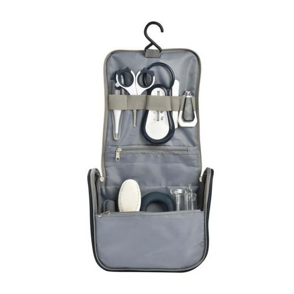 BEABA BEABA, Trousse de toilette nomade, 9 accessoires, night blue