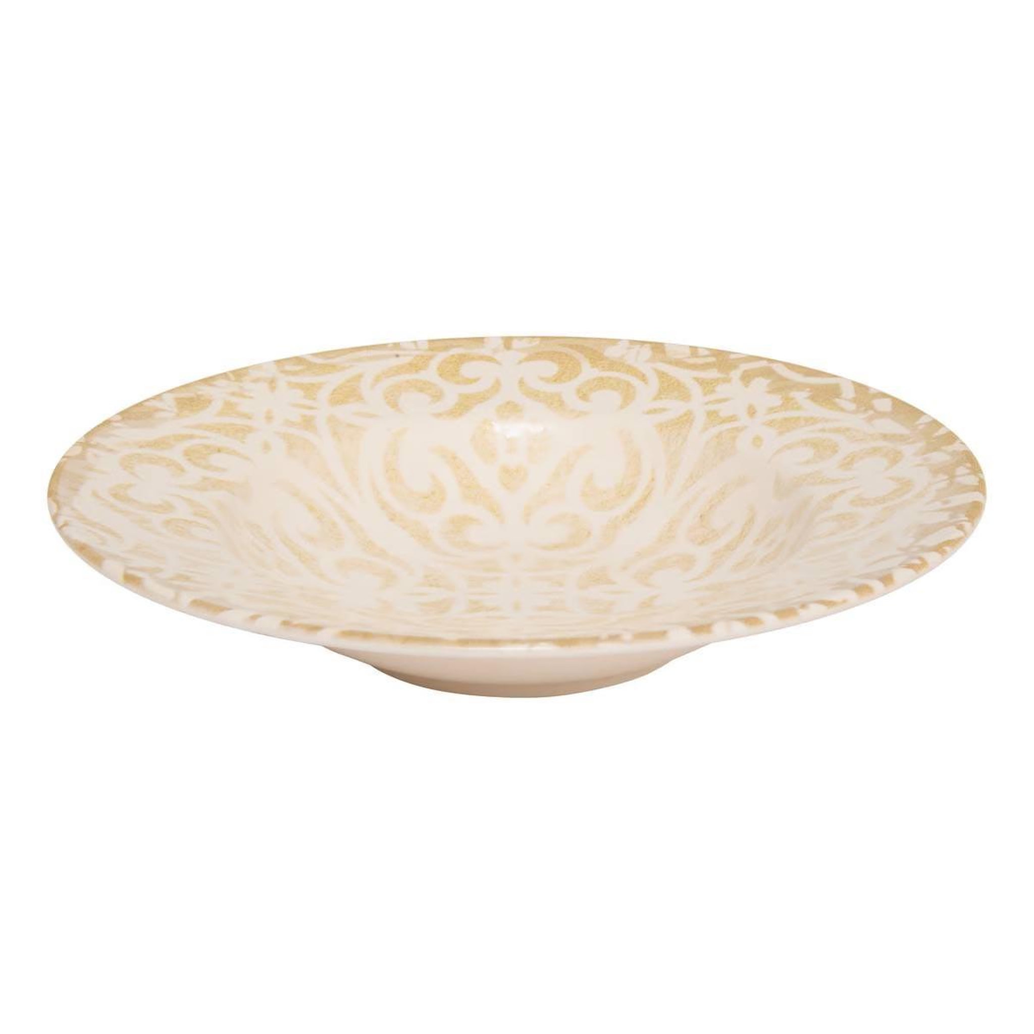 SECRET DE GOURMET Lot de 6 assiettes à pâtes  anna  28cm crème