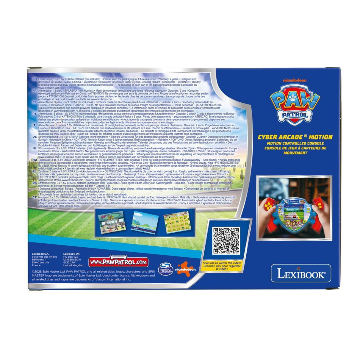 Lexibook Console Portable Pat Patrouille avec contrôle gestuel