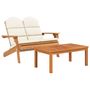 Voir la diapositive 4 : VIDAXL Ensemble de salon de jardin Adirondack 5 pcs bois acacia solide