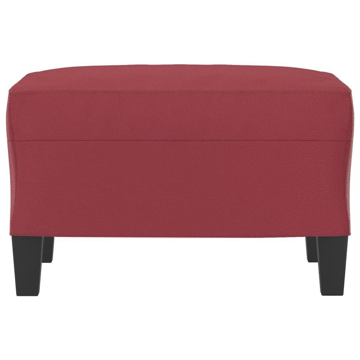 VIDAXL Repose-pied Rouge bordeaux 60x50x41 cm Similicuir