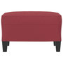 Voir la diapositive 3 : VIDAXL Repose-pied Rouge bordeaux 60x50x41 cm Similicuir