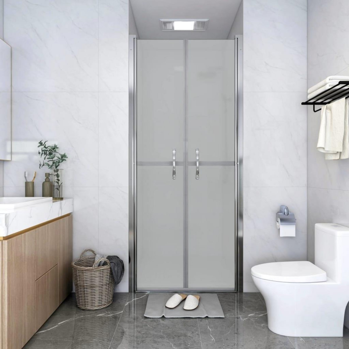 VIDAXL Porte de douche ESG depoli 81x190 cm