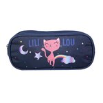 Bagtrotter BAGTROTTER Trousse scolaire rectangulaire Lili Lou Bleu