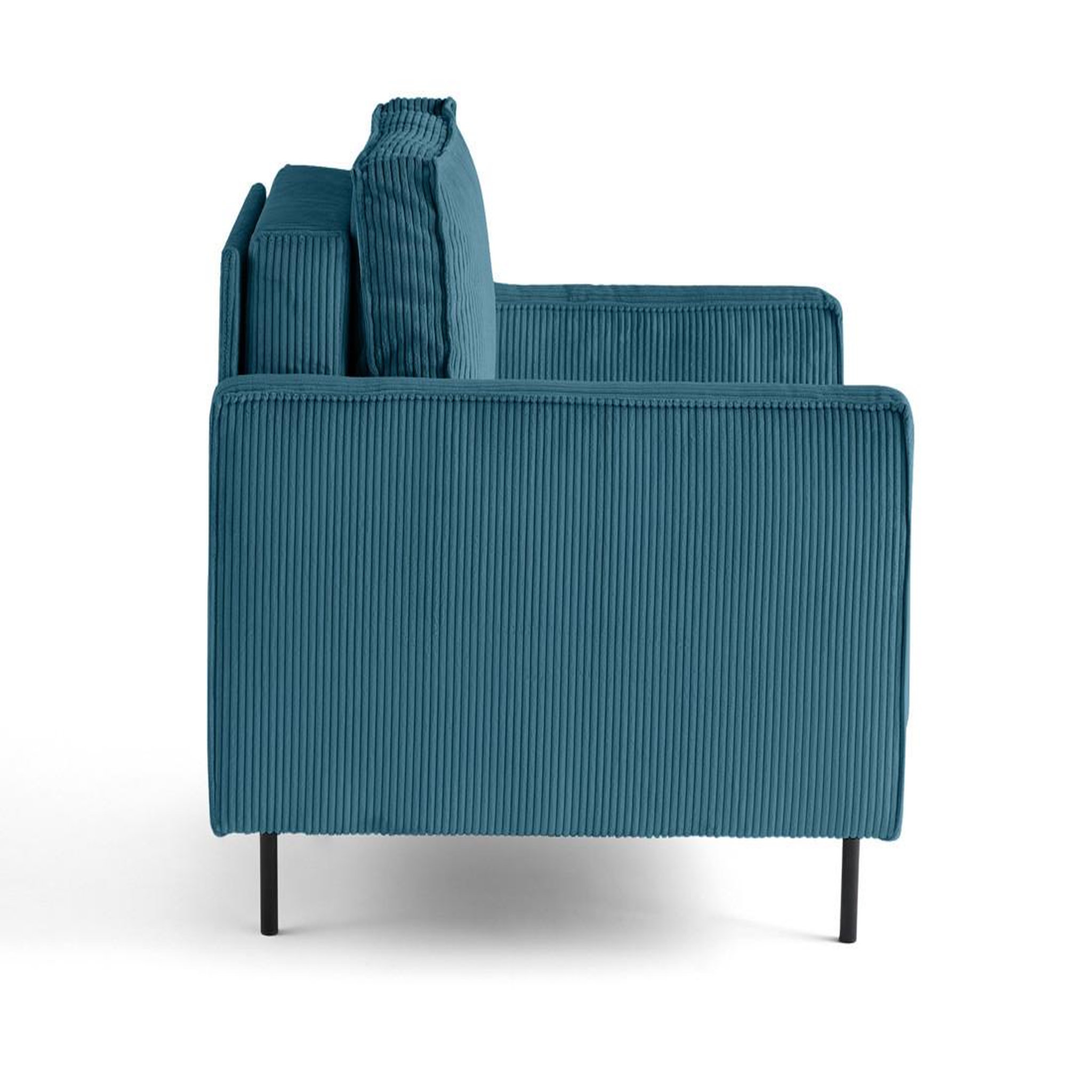Voir la diapositive 3 : LISA DESIGN Charlie - fauteuil - pieds hauts - en velours côtelé
