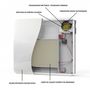 Voir la diapositive 5 : KALIA Radiateur électrique verre céramique GLASS Blanc Céramique 1000W