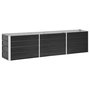 Voir la diapositive 1 : VIDAXL Lit sureleve de jardin Acier galvanise 240x40x45 cm Anthracite