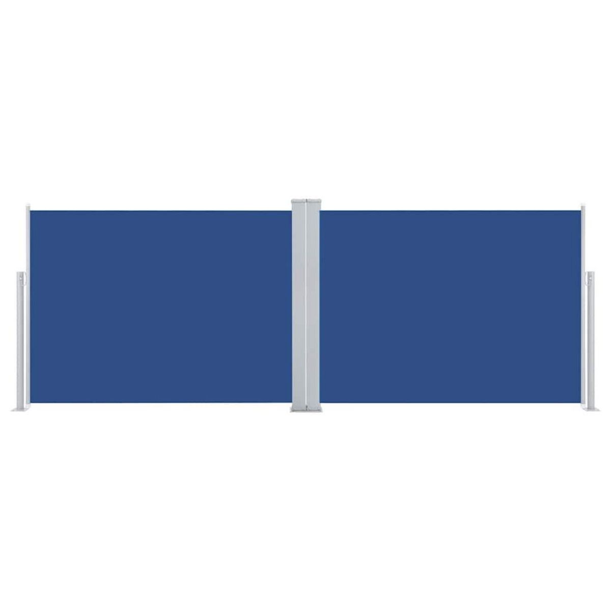 VIDAXL Auvent lateral retractable Bleu 120 x 1000 cm