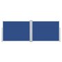 Voir la diapositive 3 : VIDAXL Auvent lateral retractable Bleu 120 x 1000 cm