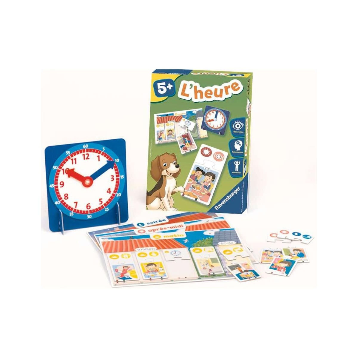 RAVENSBURGER L heure Jeu educatif Chronologie journee