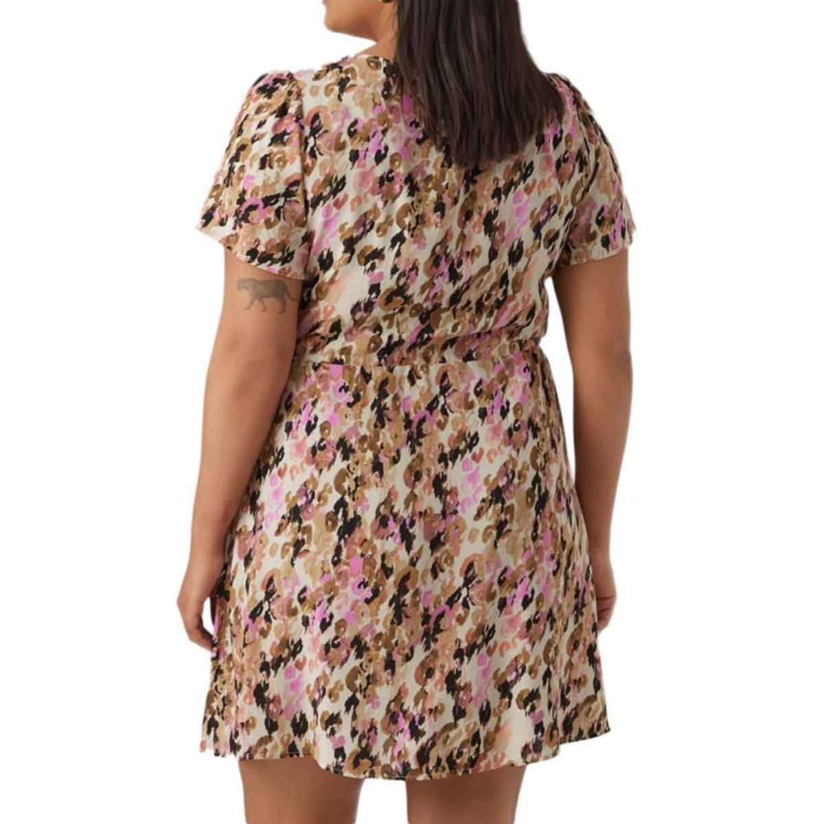 Vero Moda Robe /Rose à Motifs Femme Vero Moda CURVE Easy