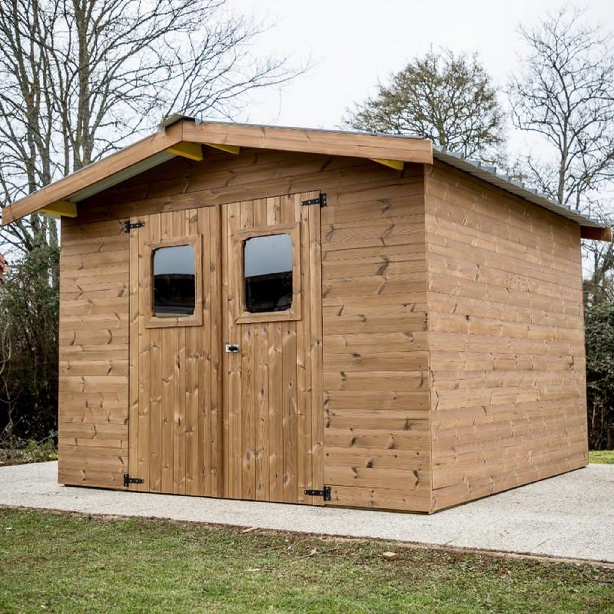 Voir la diapositive 2 : Hisense Abri de jardin 11.97m² brun doré - tha3030.02t