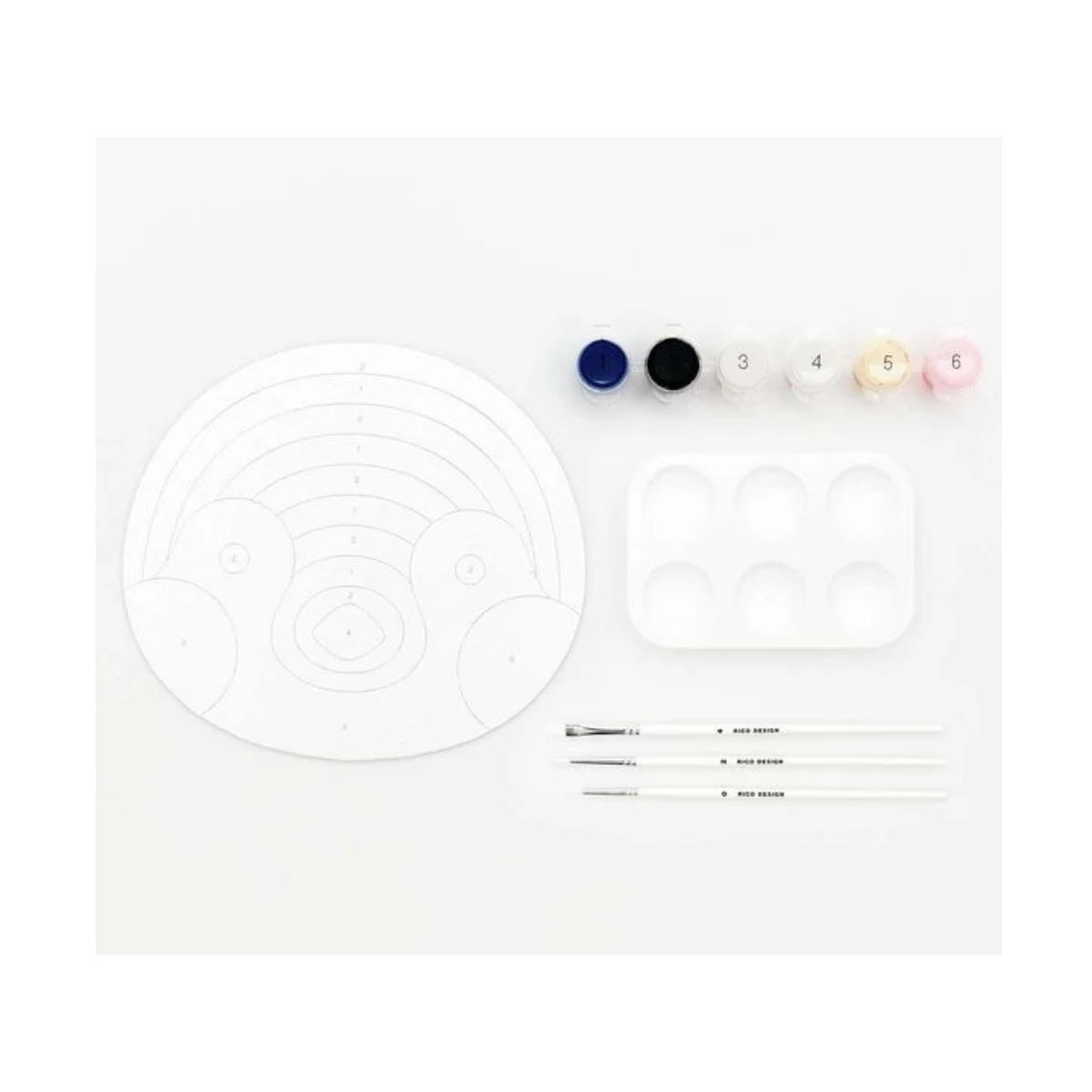 Voir la diapositive 2 : RICO DESIGN Peinture par numeros - Pingouin