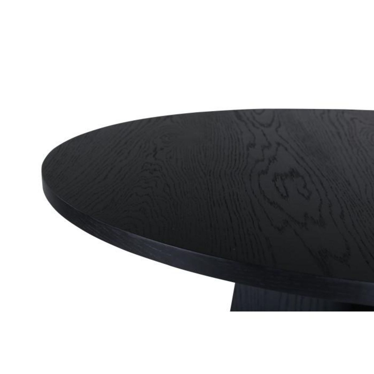 Paris Prix Table à Manger Ronde  Bootcut  110cm Noir