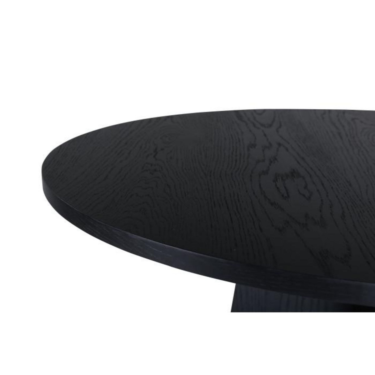 Paris Prix Table à Manger Ronde  Bootcut  110cm Noir