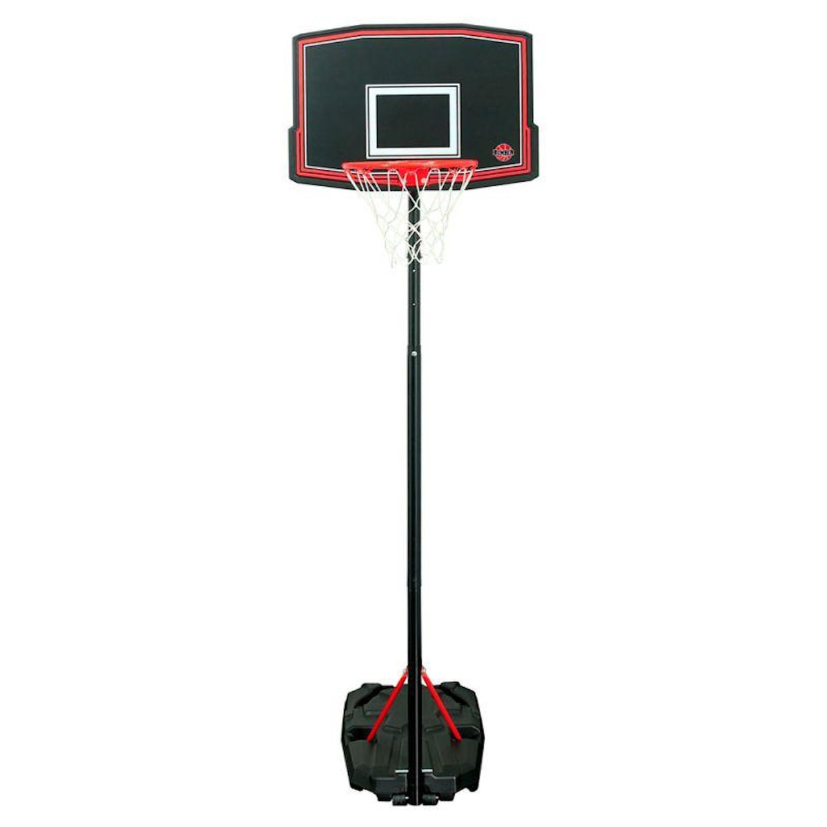 BUMBER Panier de Basket sur Pied Mobile Phoenix - Hauteur de 2 à 2m60- Pompe et Ballon inclus