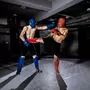 UFC Protège-tibias et pieds Combat PRO Tonal - UFC - Rouge - Taille M