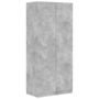 Voir la diapositive 2 : VIDAXL Garde-robe Gris beton 90x52x200 cm Bois d'ingenierie
