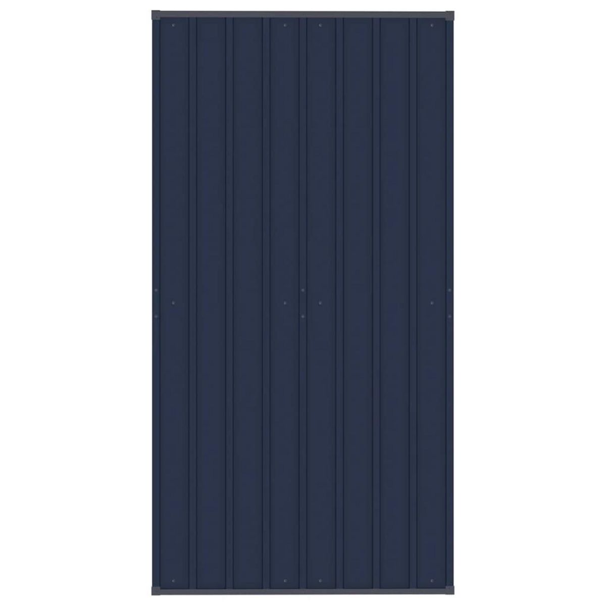 VIDAXL Chenil d'exterieur avec toit pour chiens Acier 1,84 m²