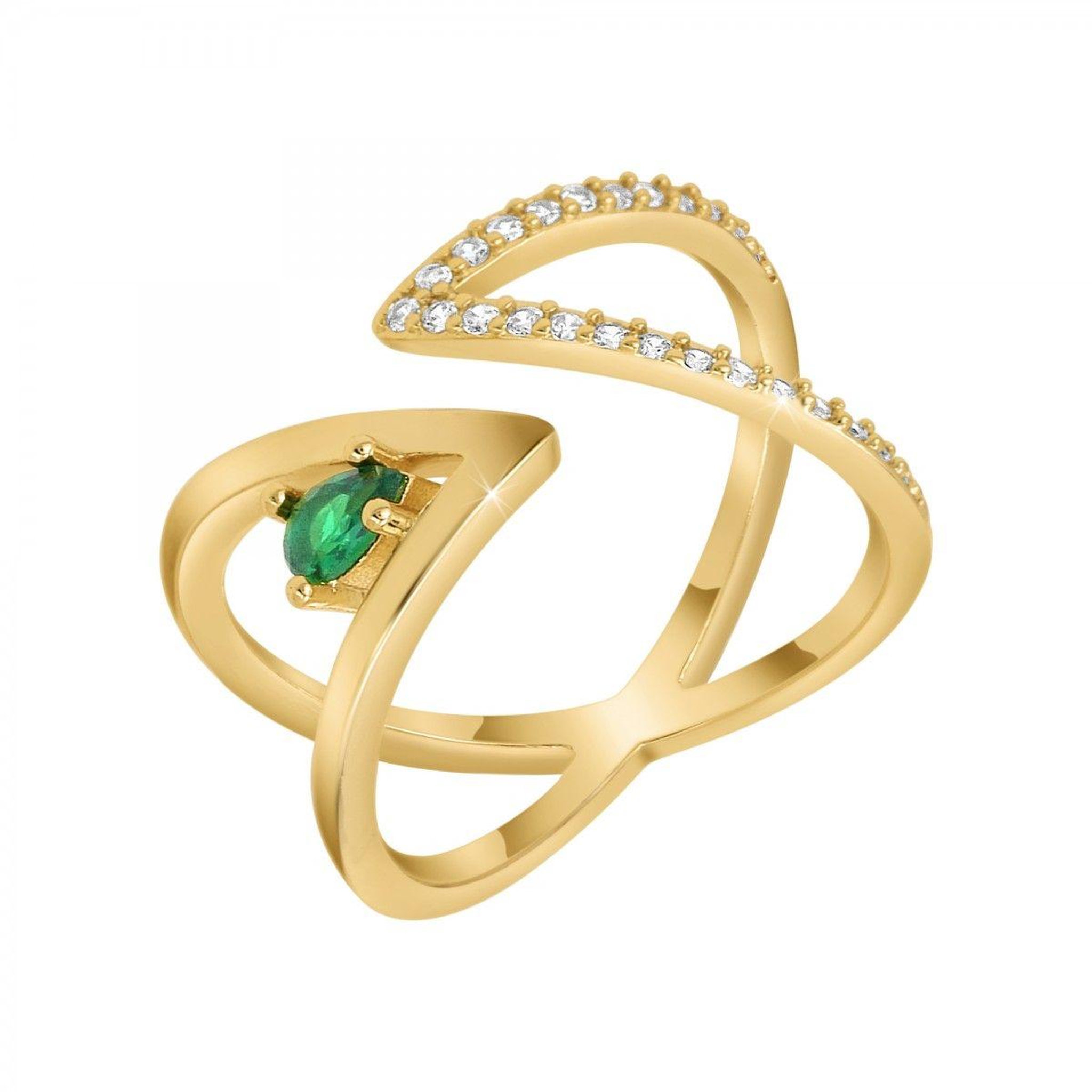 Voir la diapositive 1 : SC CRYSTAL Bague ajustable SC Crystal ornée de Cristaux scintillants