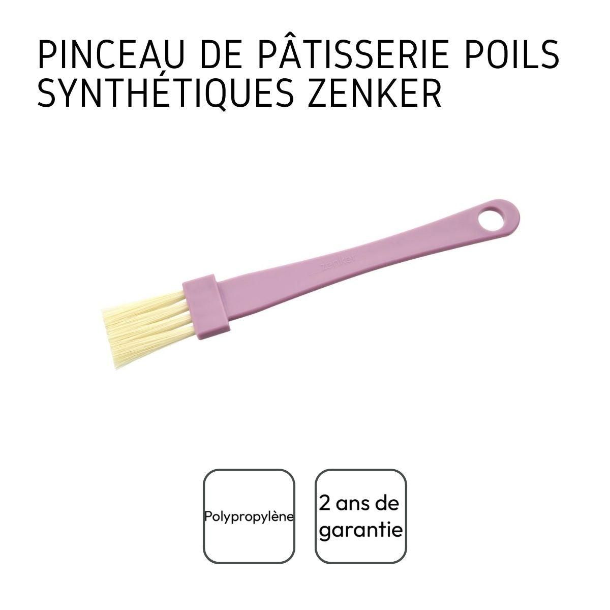 ZENKER Pinceau de cuisine et de pâtisserie 19 cm en poils synthétiques Zenker Sweet Sensation