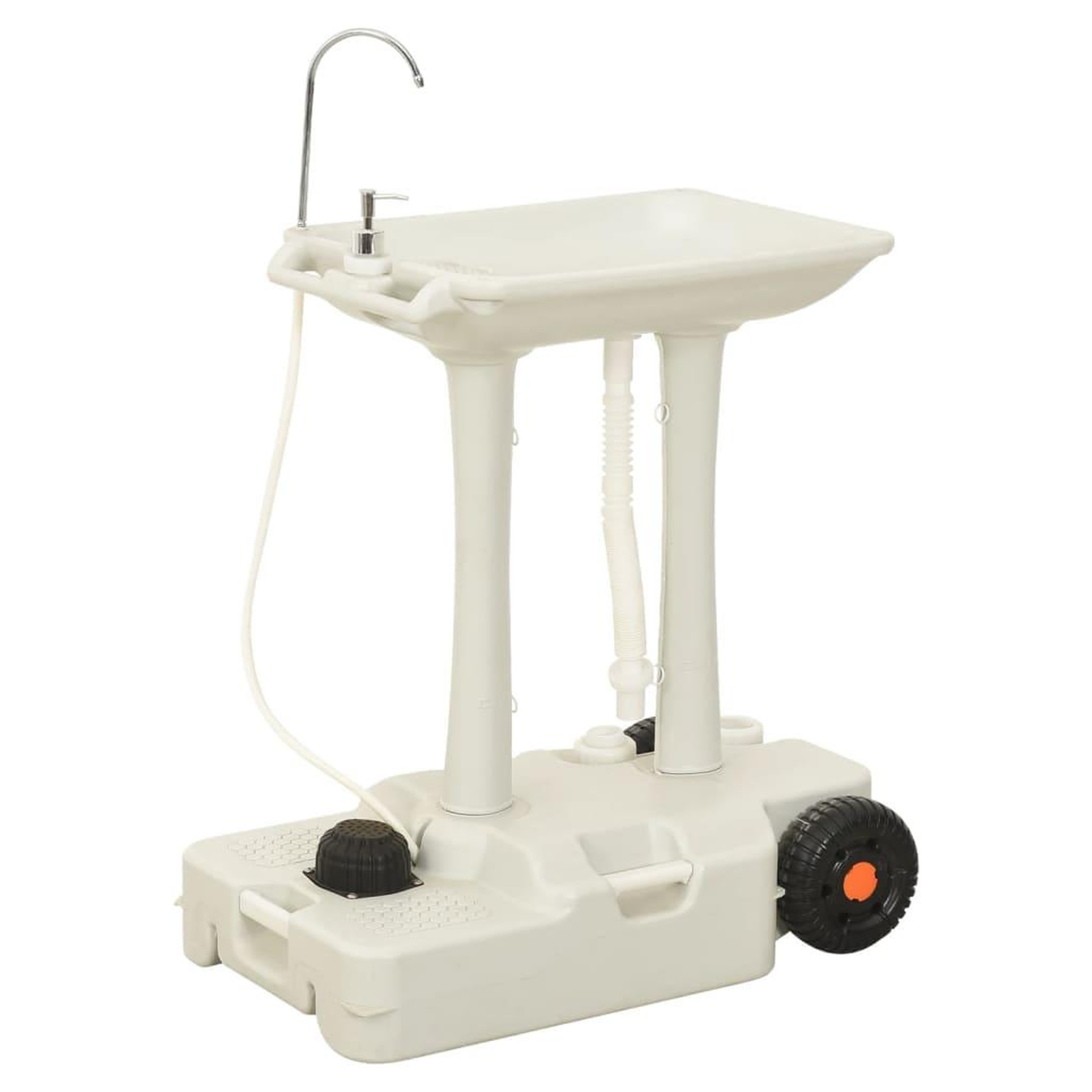 Voir la diapositive 4 : VIDAXL Ensemble de toilette support de lavage des mains reservoir eau