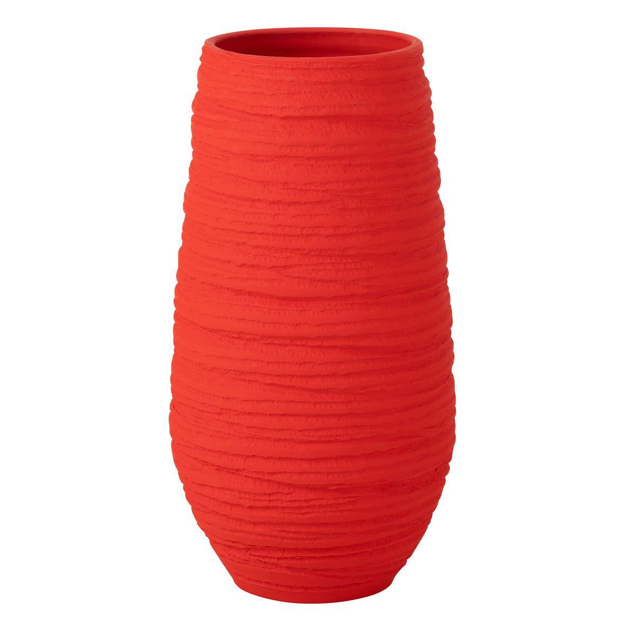 Voir la diapositive 1 : J-LINE Vase en céramique  fiesta  55cm rouge