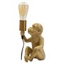 Voir la diapositive 2 : Paris Prix Lampe à Poser en Résine  Monkey  25cm Or