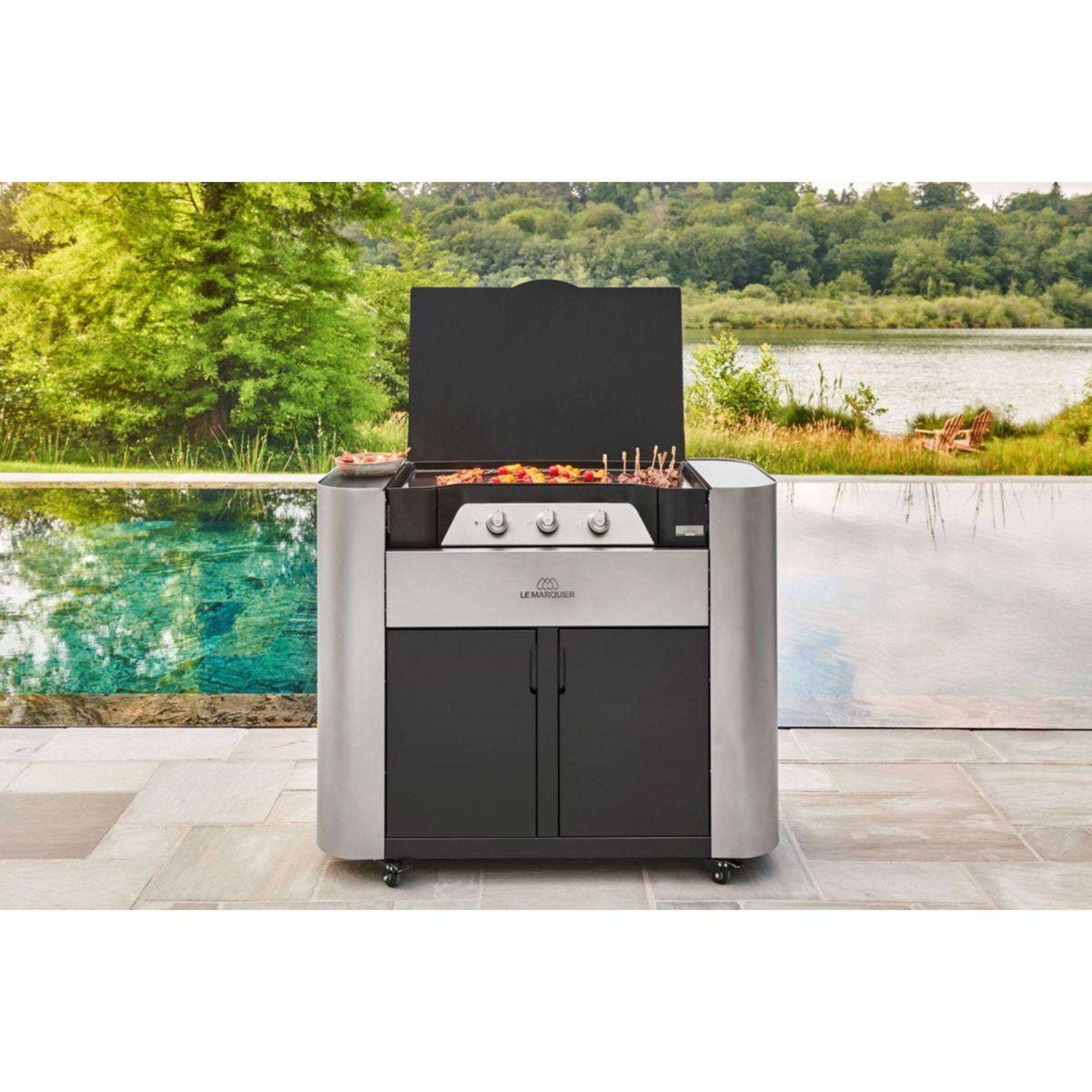 Voir la diapositive 5 : Le marquier Plancha gaz exclusive gaz 375 duo edition