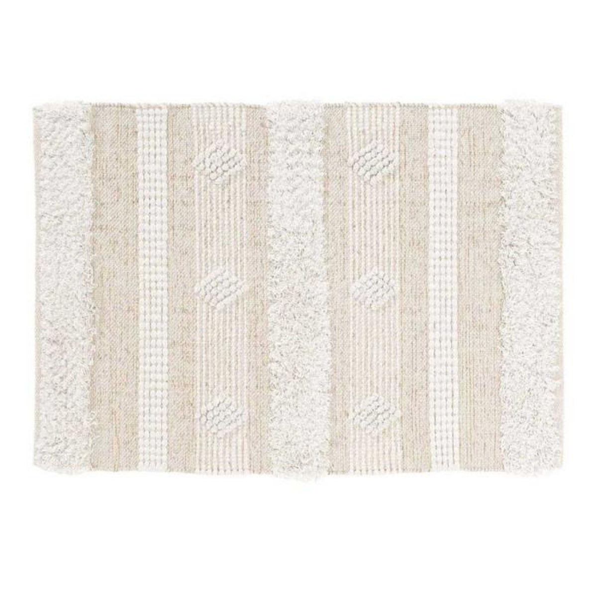 Paris Prix Tapis Déco Fantaisie  Athos  60x90cm Naturel