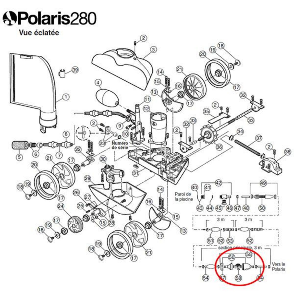 Polaris Vanne de recul de rechange pour polaris 280 - g52