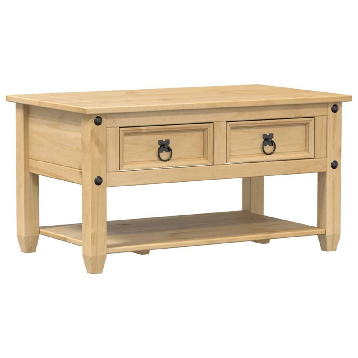 VIDAXL Table basse avec tiroirs  85x50x45 cm bois de pin massif