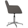 Voir la diapositive 4 : VIDAXL Chaise pivotante de bureau Gris fonce Tissu